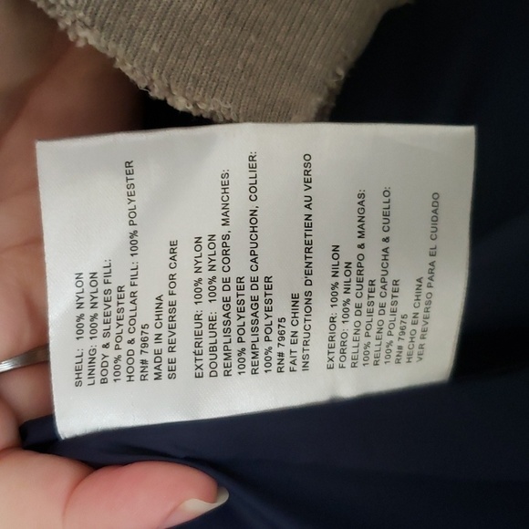 Michael Michael Kors navy blue packable puffer jacket, women's size small - Picture 9 of 11